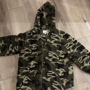 Cozy Camouflage Teddy Jacket